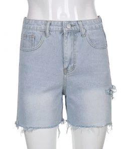 Own Saviour Light Denim Shorts