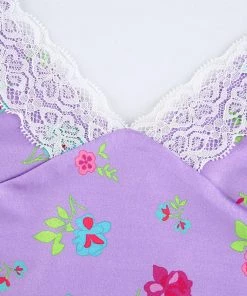 Own Saviour Purple Bloom Cami Crop Tees + Tops