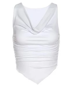 Own Saviour Cowl Neck Point Crop