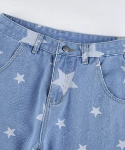 Own Saviour New In Star Print Jeans