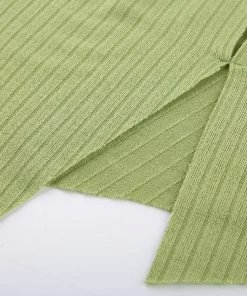 Own Saviour Green Cold Shoulder Point Crop New In