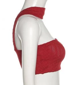 Own Saviour Knitted Halter Crop