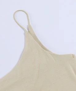 Own Saviour Tan String One Shoulder Crop