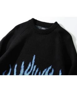 Own Saviour Oversize Flame Sweater Jumper New In