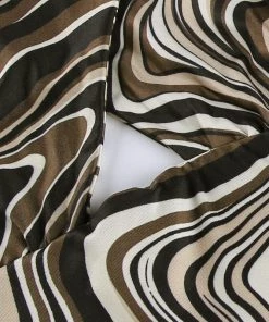 Own Saviour Brown Swirl Halter Crop