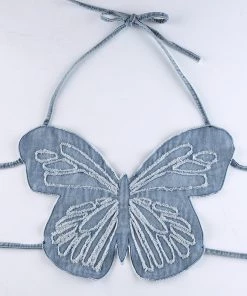 Own Saviour Black/Brown/Blue Butterfly Crop