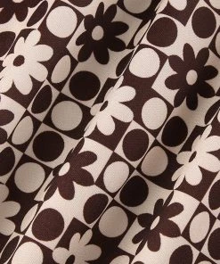 Own Saviour Brown Floral Short Crop