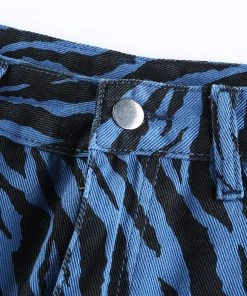 Own Saviour Blue Zebra Jeans Pants