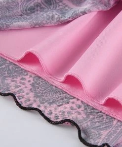 Own Saviour Patchwork Mesh Mini Skirt