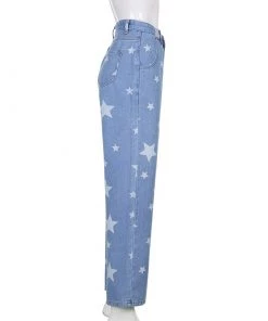 Own Saviour New In Star Print Jeans