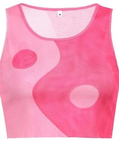 Own Saviour Pink Yin Yang Vest Crop New In