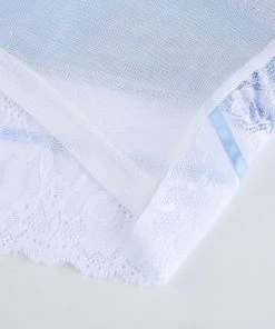 Own Saviour Lace Frill Halter Crop