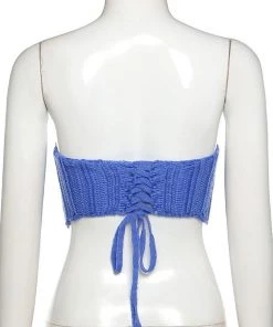 Own Saviour Knitted Point Tube Top