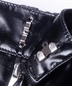 Own Saviour New In Faux Leather Chain Jogger Pants