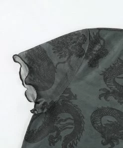 Own Saviour New In Mesh Dragon Crop