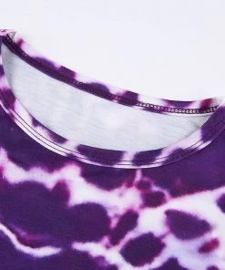 Own Saviour Purple Heart Tie Dye Crop Tees + Tops