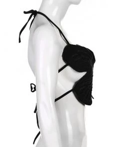 Own Saviour Black/Brown/Blue Butterfly Crop