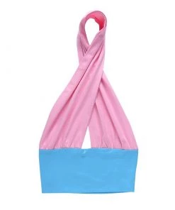 Own Saviour New In Pink Blue Halter Crop