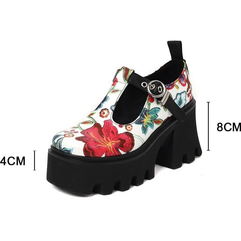 Own Saviour Floral Y2K Platform Shoes New In 4 Own Saviour Floral Y2K Platform Shoes New In