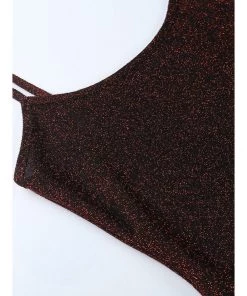 Own Saviour Red Shimmer Split Dress