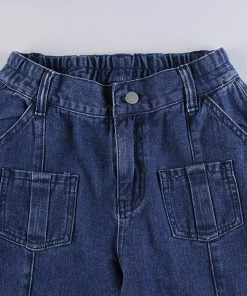 Own Saviour New In Deep Dark Cargo Jeans