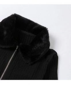 Own Saviour Tees + Tops Faux Fur Trim Cardi