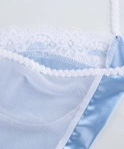 Own Saviour Lace Frill Halter Crop