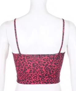 Own Saviour Tees + Tops Leopard Bow Cami Crop