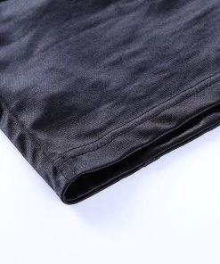 Own Saviour Black Satin Cami Crop New In