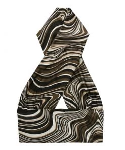 Own Saviour Brown Swirl Halter Crop