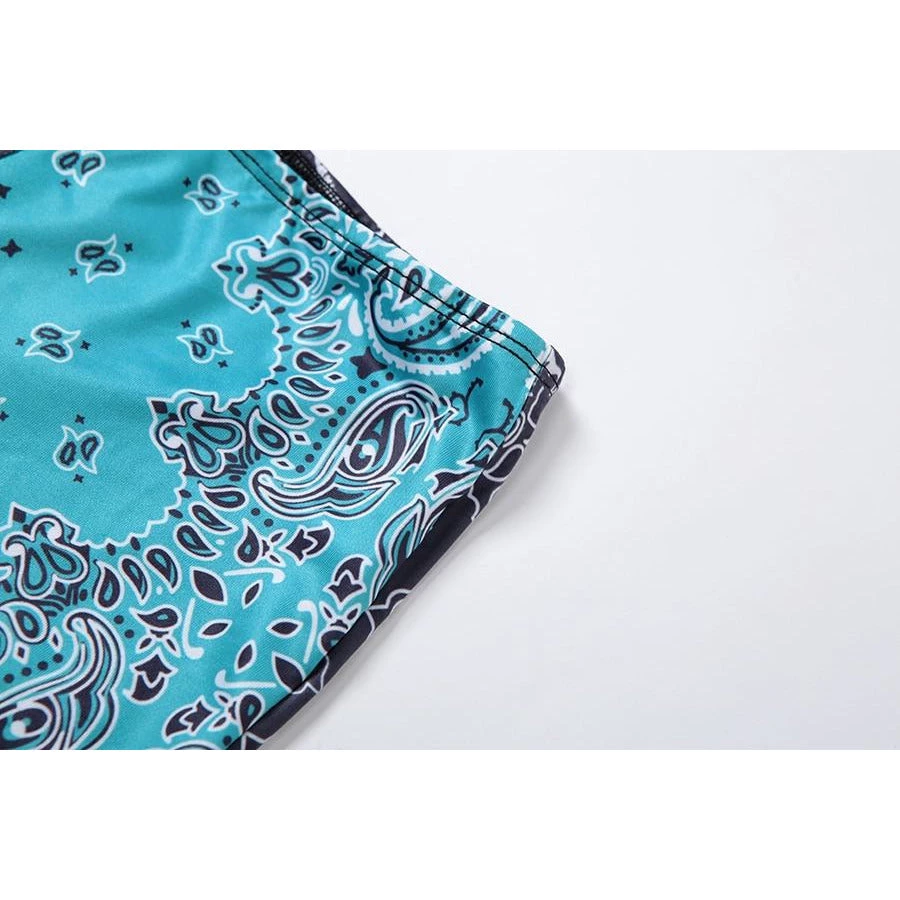 Own Saviour Multicolour Paisley Bandana Halter Set 10 Own Saviour Multicolour Paisley Bandana Halter Set