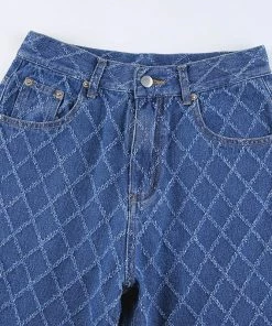 Own Saviour Grid Cross Jeans