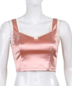 Own Saviour Lace Satin Crop