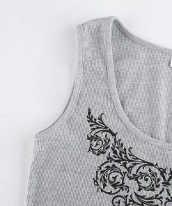 Own Saviour Royal Print Vest Crop