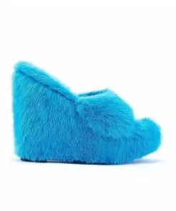Own Saviour Faux Fur Wedges