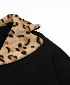 Own Saviour Tees + Tops Leopard Collar Top