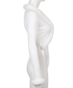 Own Saviour New In White Faux Fur Cardi