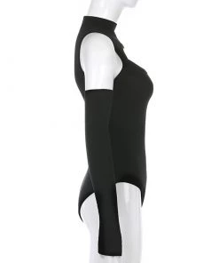 Own Saviour Bodysuits Cold Shoulder Cut Out Bodysuit