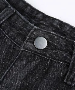 Own Saviour Pants Black White Butterfly Jeans