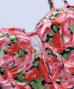 Own Saviour Floral Frill Cami Corset Crop