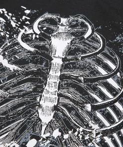 Own Saviour Black Ribcage Crop Tees + Tops