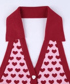 Own Saviour Red Heart Halter Top