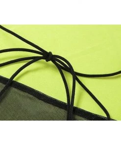 Own Saviour New In Green Holo Asymmetric Dress