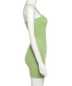 Own Saviour Dresses + Sets Green Knit Mini Dress