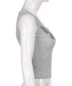 Own Saviour Royal Print Vest Crop