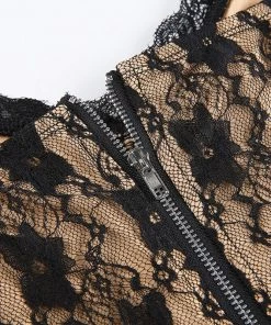 Own Saviour Black Lace Overlay Cami Crop New In