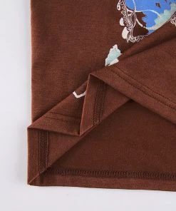 Own Saviour Brown Butterfly Tank Crop