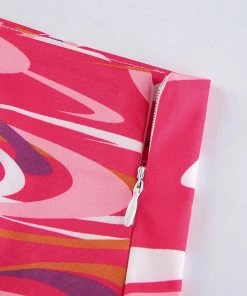 Own Saviour New In Pink Swirl Mini Skirt