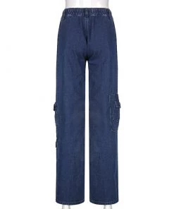 Own Saviour New In Deep Dark Cargo Jeans