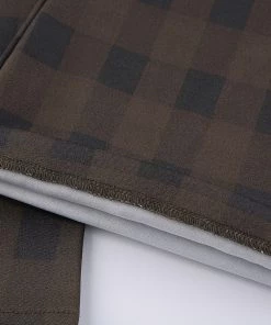 Own Saviour Brown Black Straight Plaid Pants